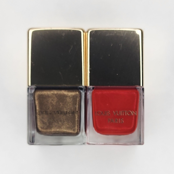 Rare Authentic Louis Vuitton nail polish VIP Japan Red Gold Vernis - Picture 5 of 8